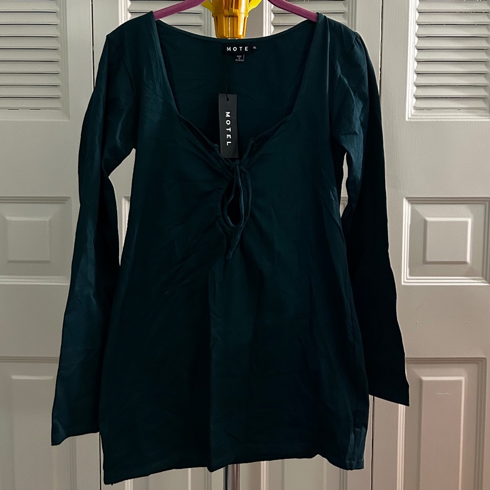 X-Large Motel Rocks Forest Green Mini Dress
